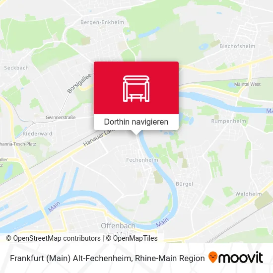 Frankfurt (Main) Alt-Fechenheim Karte