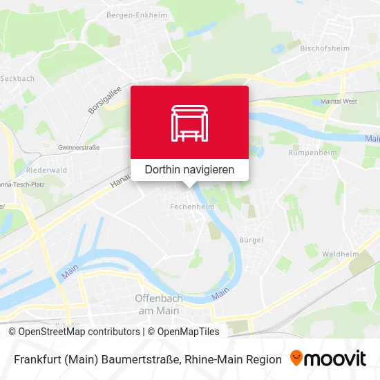 Frankfurt (Main) Baumertstraße Karte