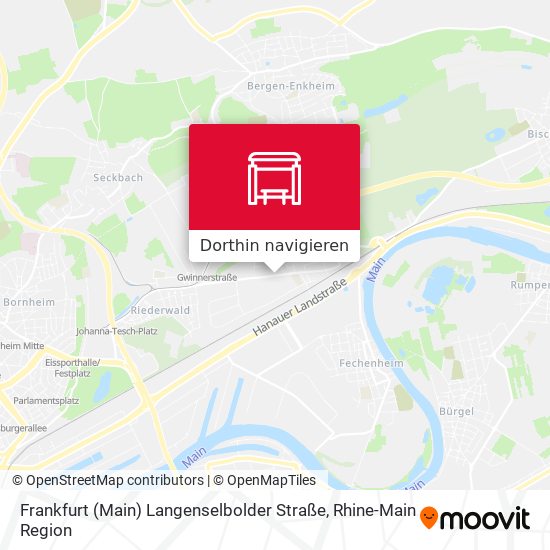 Frankfurt (Main) Langenselbolder Straße Karte