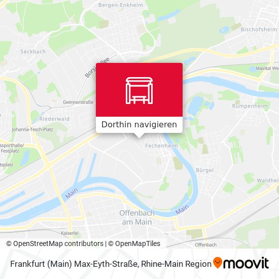 Frankfurt (Main) Max-Eyth-Straße Karte