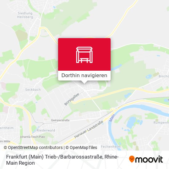 Frankfurt (Main) Trieb- / Barbarossastraße Karte