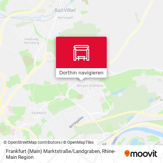 Frankfurt (Main) Marktstraße / Landgraben Karte