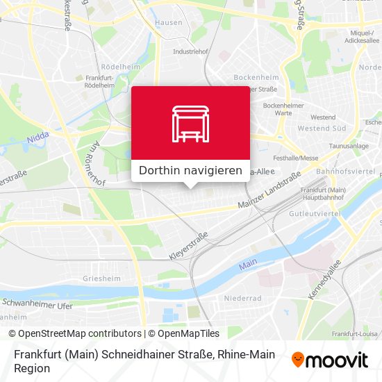 Frankfurt (Main) Schneidhainer Straße Karte