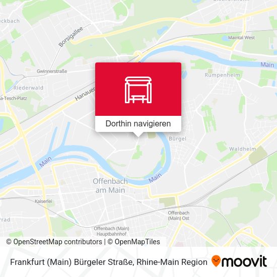 Frankfurt (Main) Bürgeler Straße Karte