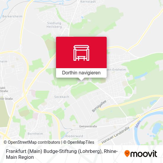 Frankfurt (Main) Budge-Stiftung (Lohrberg) Karte