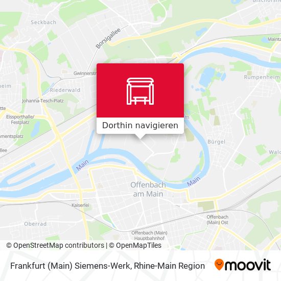 Frankfurt (Main) Siemens-Werk Karte