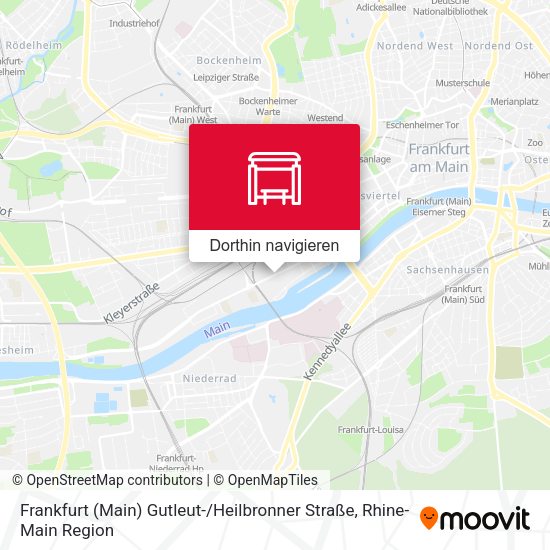 Frankfurt (Main) Gutleut- / Heilbronner Straße Karte