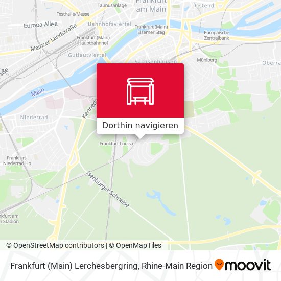 Frankfurt (Main) Lerchesbergring Karte