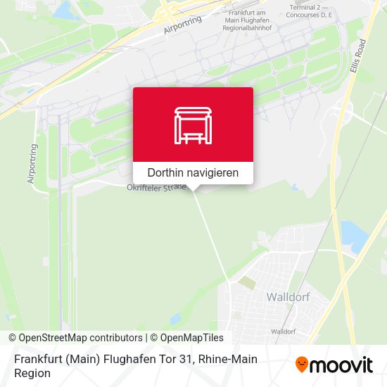 Frankfurt (Main) Flughafen Tor 31 Karte