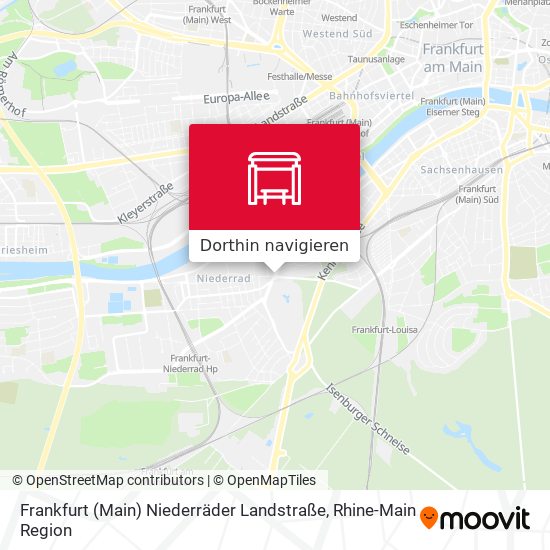 Frankfurt (Main) Niederräder Landstraße Karte