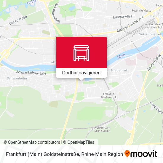 Frankfurt (Main) Goldsteinstraße Karte