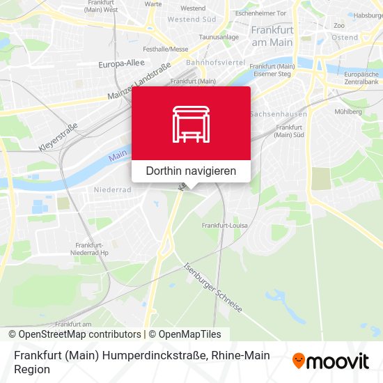 Frankfurt (Main) Humperdinckstraße Karte