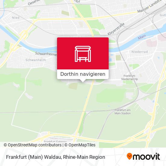 Frankfurt (Main) Waldau Karte