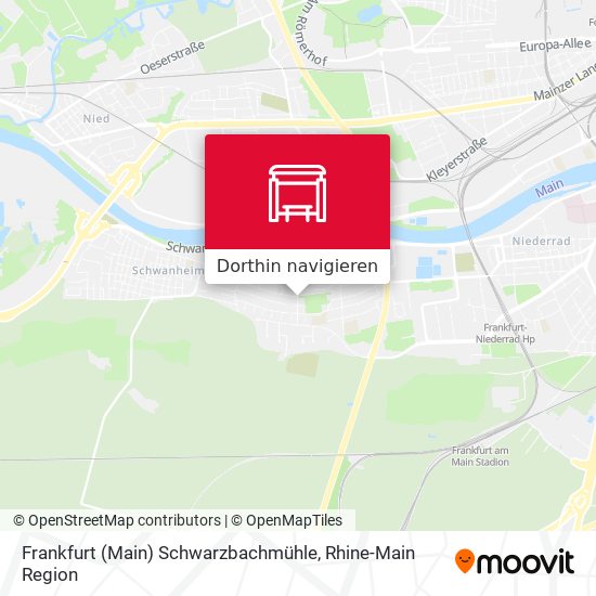 Frankfurt (Main) Schwarzbachmühle Karte