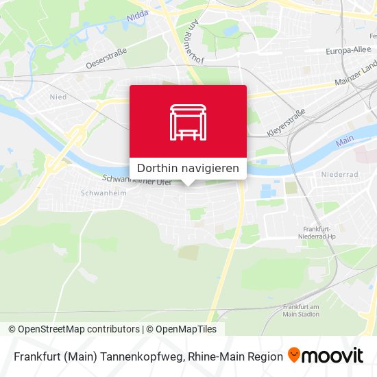 Frankfurt (Main) Tannenkopfweg Karte