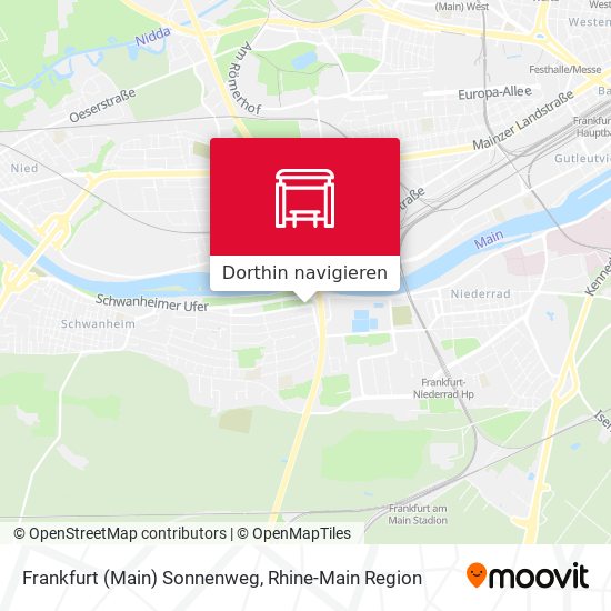 Frankfurt (Main) Sonnenweg Karte