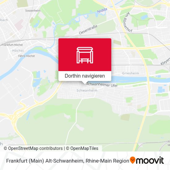 Frankfurt (Main) Alt-Schwanheim Karte