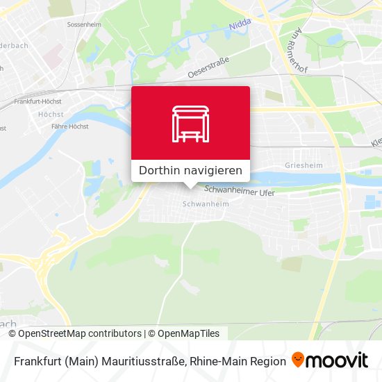 Frankfurt (Main) Mauritiusstraße Karte