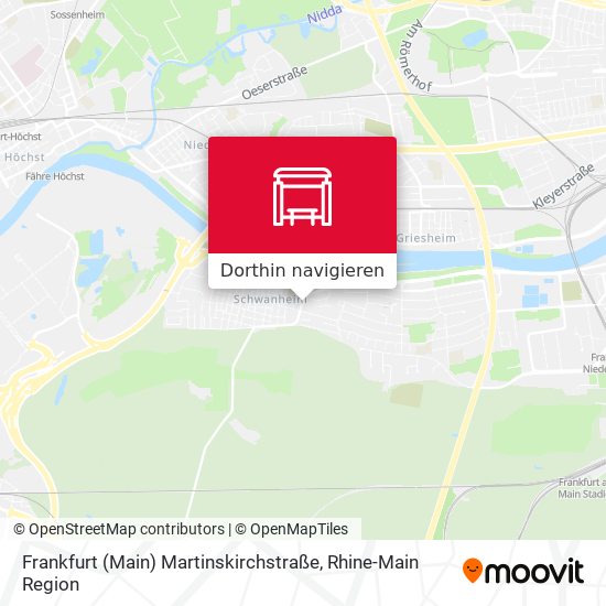 Frankfurt (Main) Martinskirchstraße Karte
