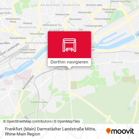 Frankfurt (Main) Darmstädter Landstraße Mitte Karte