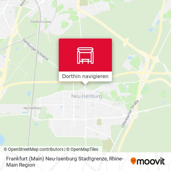 Frankfurt (Main) Neu-Isenburg Stadtgrenze Karte