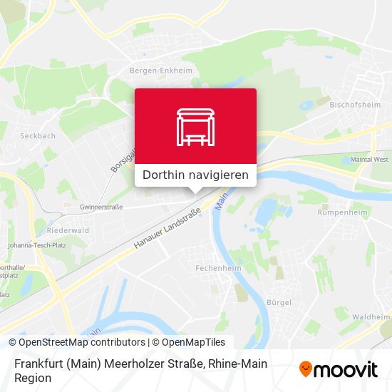 Frankfurt (Main) Meerholzer Straße Karte