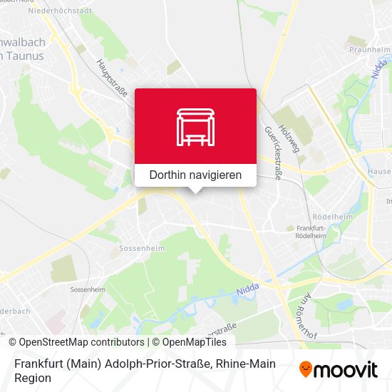 Frankfurt (Main) Adolph-Prior-Straße Karte