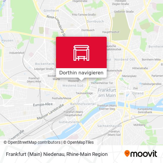 Frankfurt (Main) Niedenau Karte