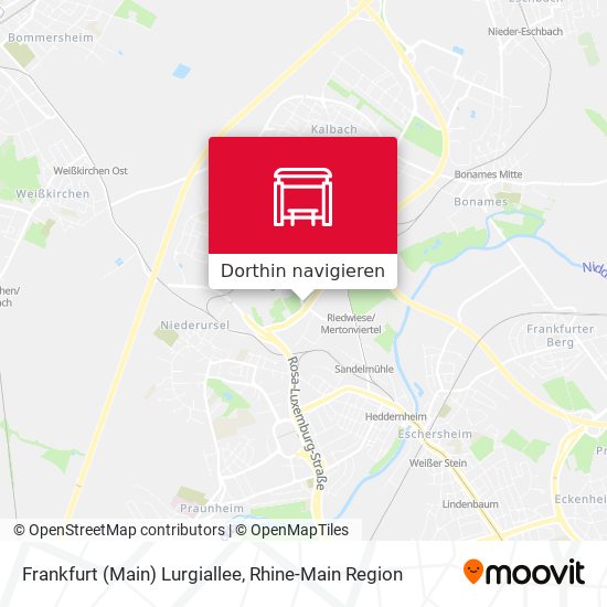 Frankfurt (Main) Lurgiallee Karte