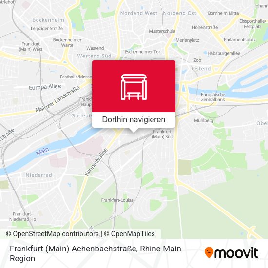 Frankfurt (Main) Achenbachstraße Karte
