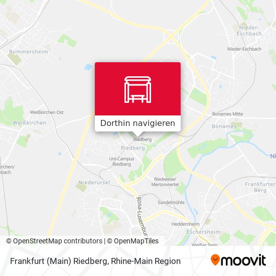 Frankfurt (Main) Riedberg Karte