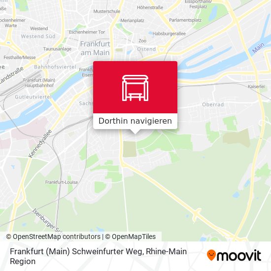 Frankfurt (Main) Schweinfurter Weg Karte
