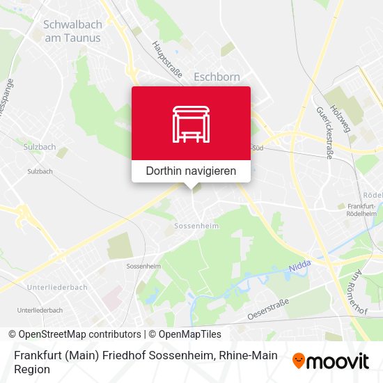 Frankfurt (Main) Friedhof Sossenheim Karte