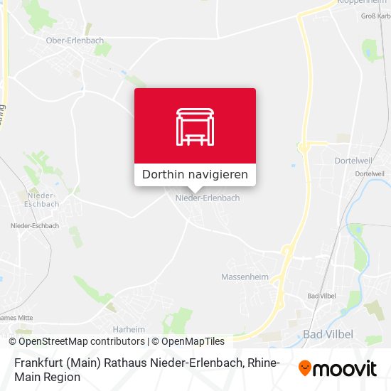 Frankfurt (Main) Rathaus Nieder-Erlenbach Karte