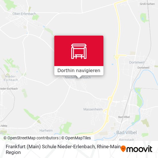 Frankfurt (Main) Schule Nieder-Erlenbach Karte