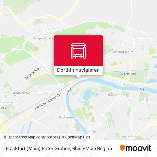 Frankfurt (Main) Roter Graben Karte