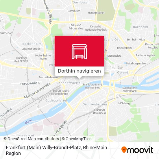Frankfurt (Main) Willy-Brandt-Platz Karte