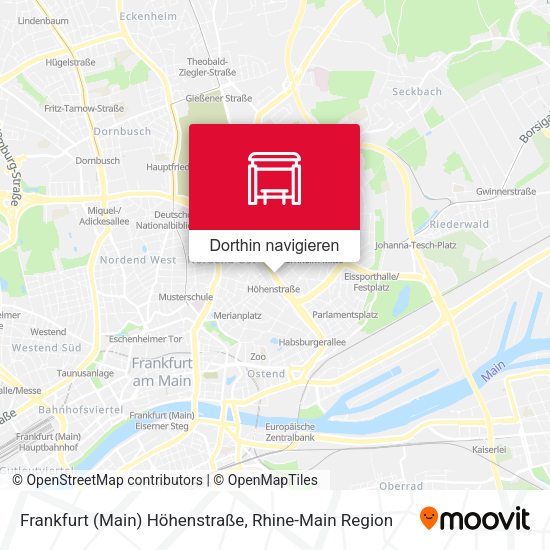 Frankfurt (Main) Höhenstraße Karte