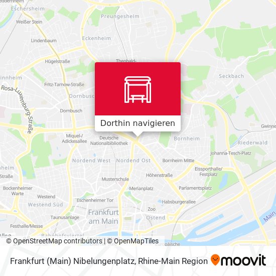 Frankfurt (Main) Nibelungenplatz Karte