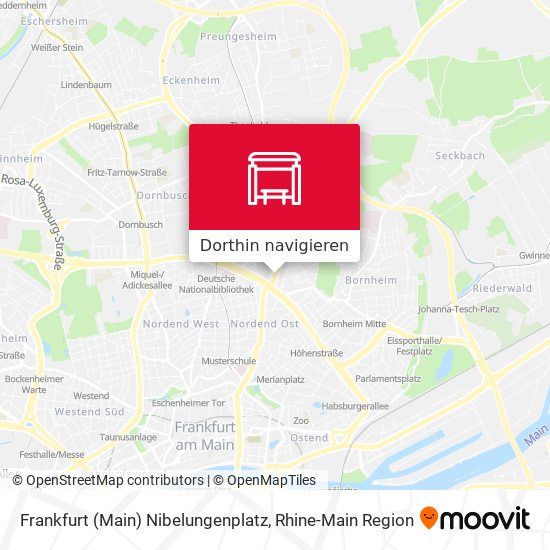 Frankfurt (Main) Nibelungenplatz Karte