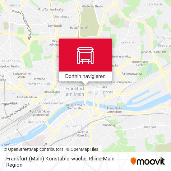 Frankfurt (Main) Konstablerwache Karte