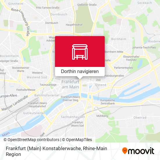 Frankfurt (Main) Konstablerwache Karte