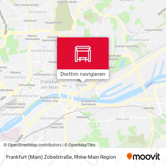 Frankfurt (Main) Zobelstraße Karte