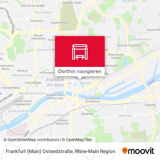 Frankfurt (Main) Ostendstraße Karte