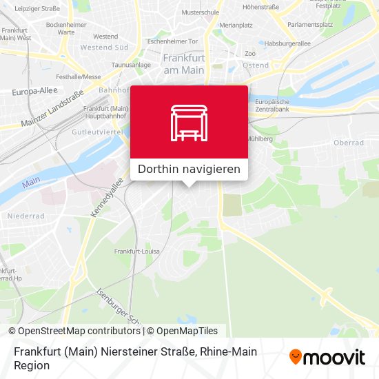 Frankfurt (Main) Niersteiner Straße Karte