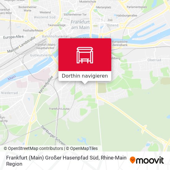 Frankfurt (Main) Großer Hasenpfad Süd Karte