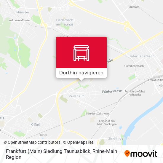 Frankfurt (Main) Siedlung Taunusblick Karte