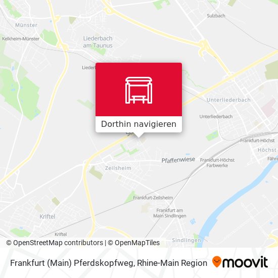 Frankfurt (Main) Pferdskopfweg Karte