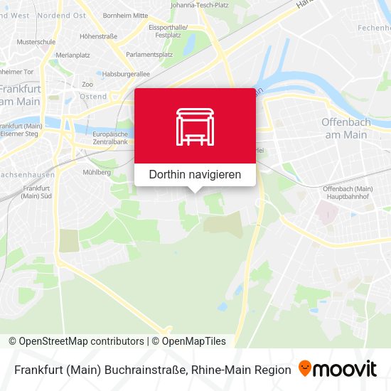 Frankfurt (Main) Buchrainstraße Karte