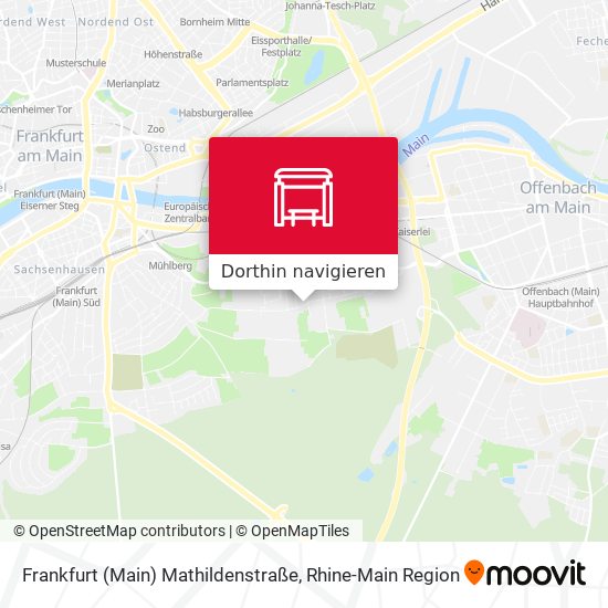 Frankfurt (Main) Mathildenstraße Karte